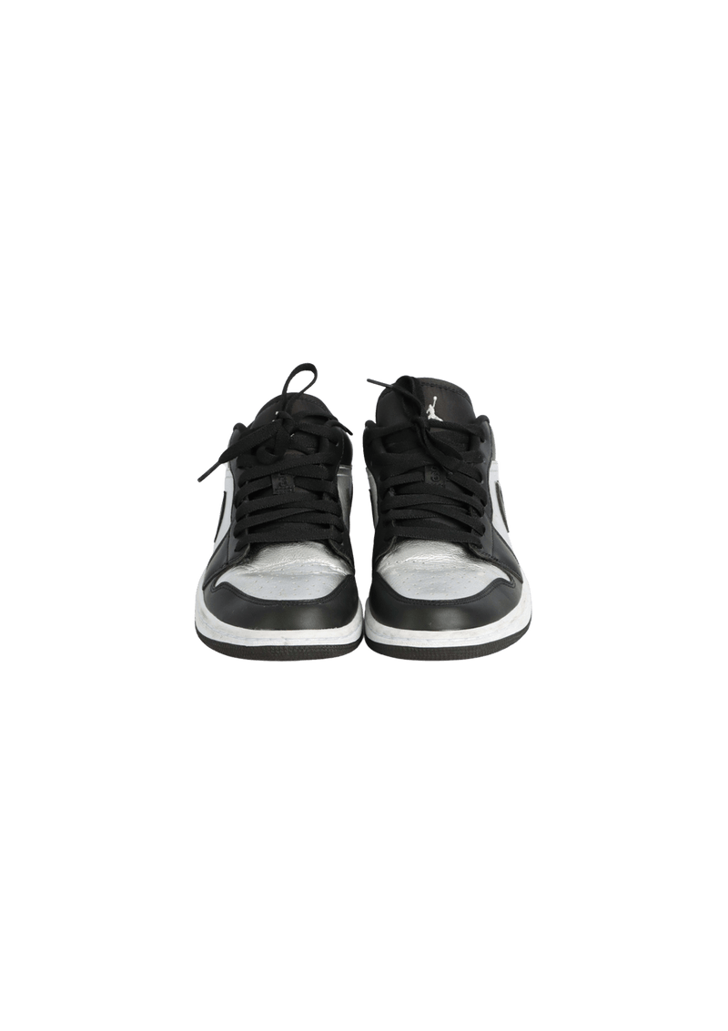 AIR JORDAN 1 LOW BLACK METALLIC SILVER 39.5