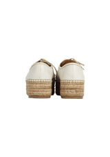 LEATHER ESPADRILLES 34