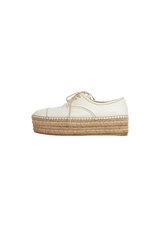 LEATHER ESPADRILLES 34