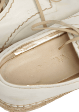 LEATHER ESPADRILLES 34