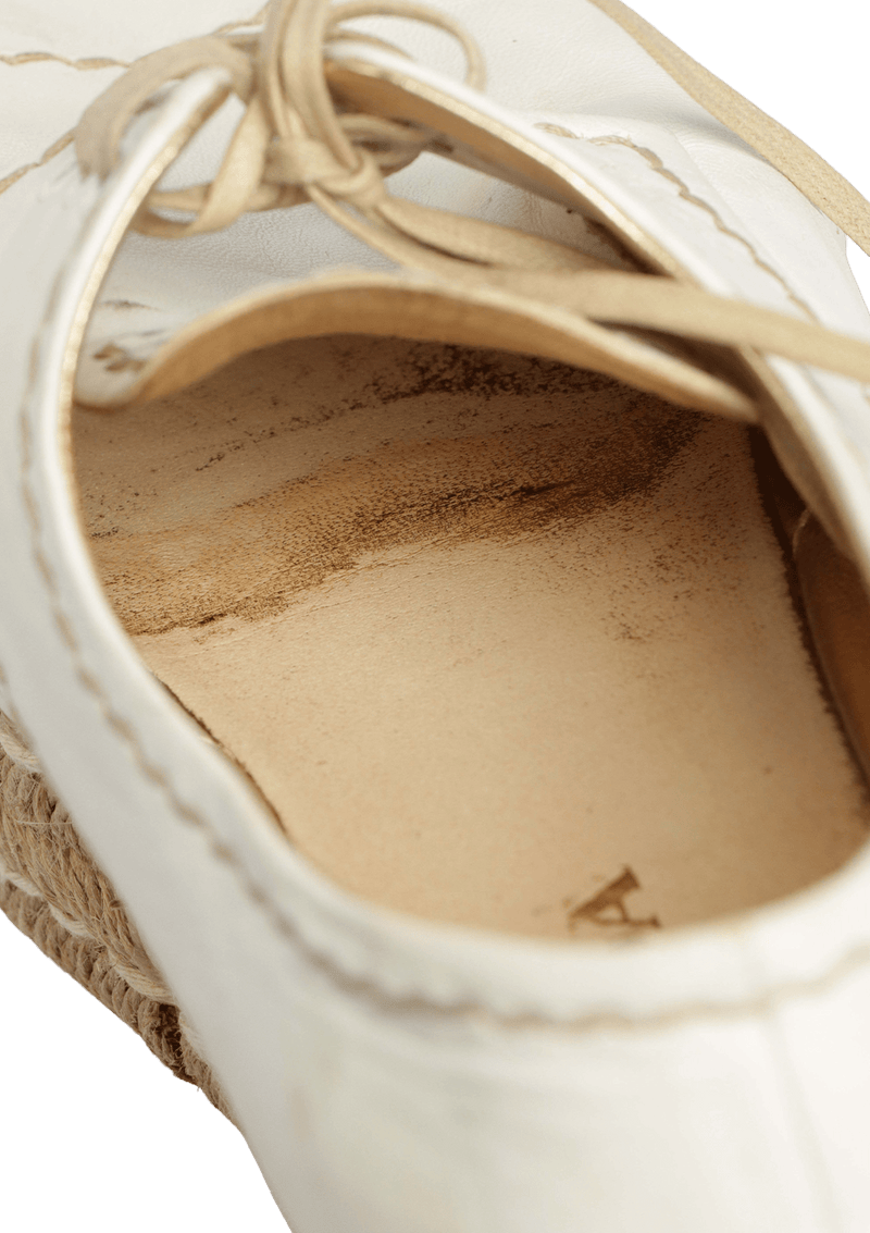 LEATHER ESPADRILLES 34