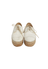 LEATHER ESPADRILLES 34