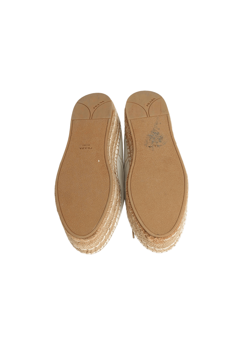 LEATHER ESPADRILLES 34