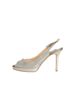 LEATHER SLINGBACK PUMPS 36.5
