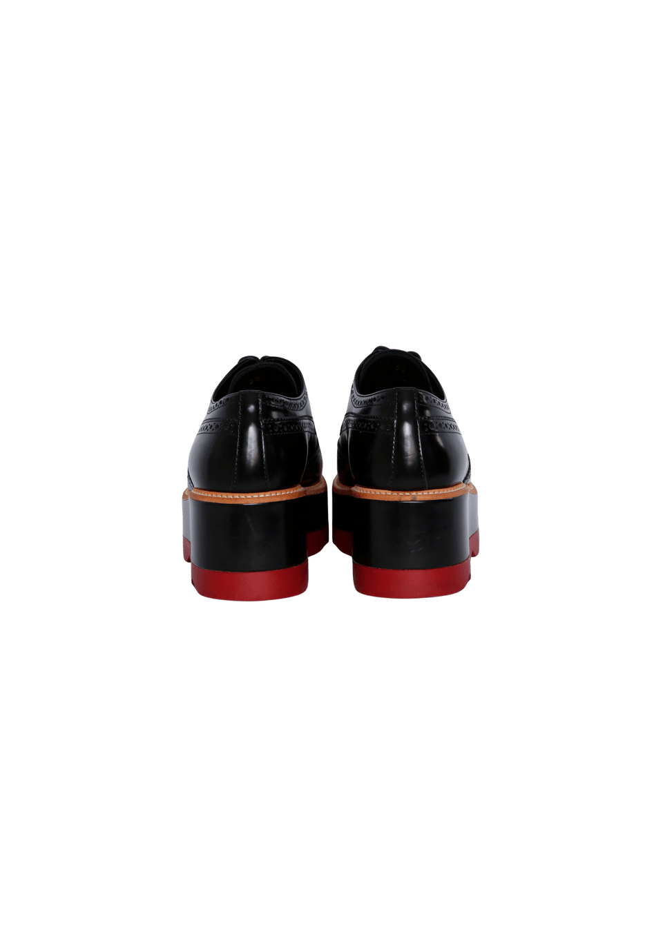 PLATFORM BROGUE LEATHER OXFORDS