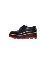 PLATFORM BROGUE LEATHER OXFORDS