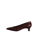 LEATHER GANCIO PUMPS 39