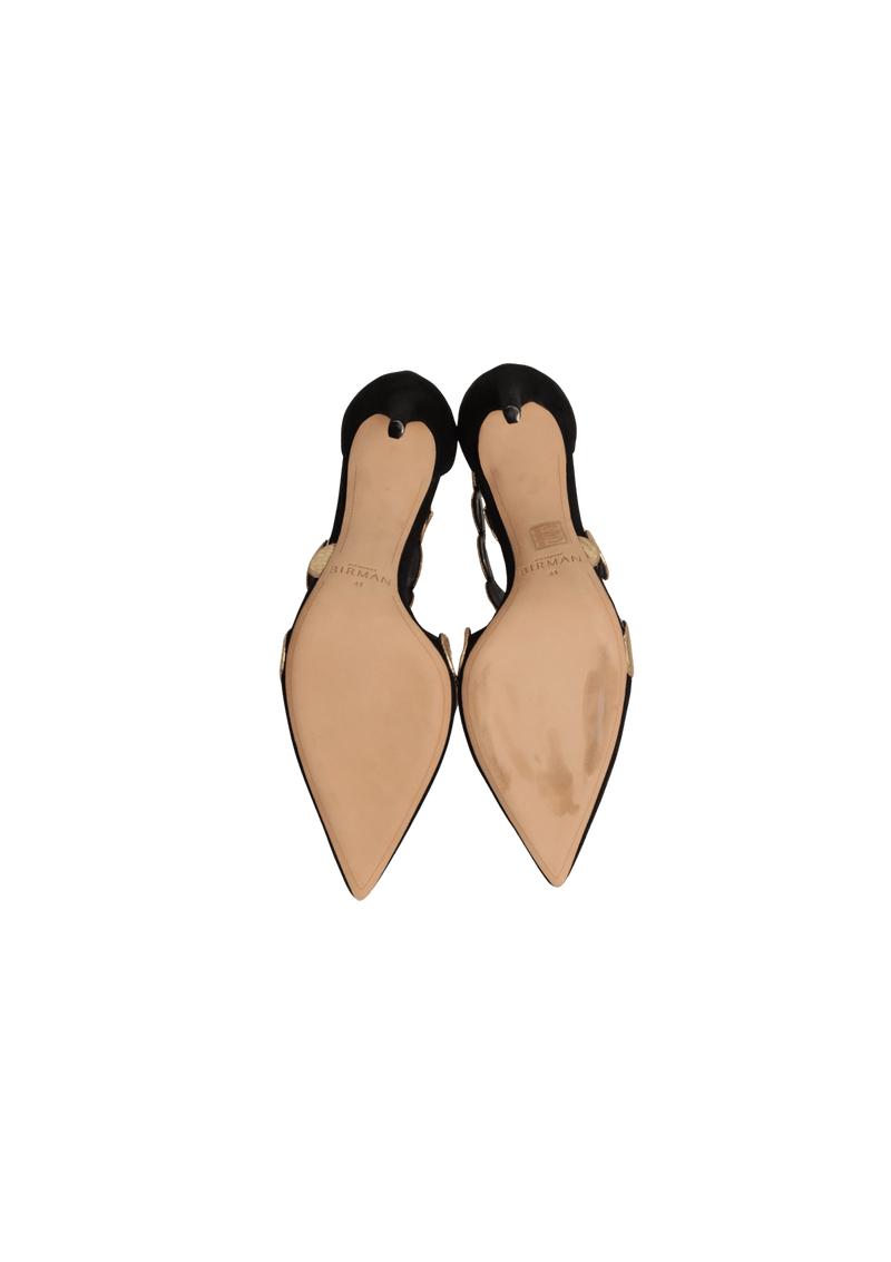 SUEDE PUMPS 39