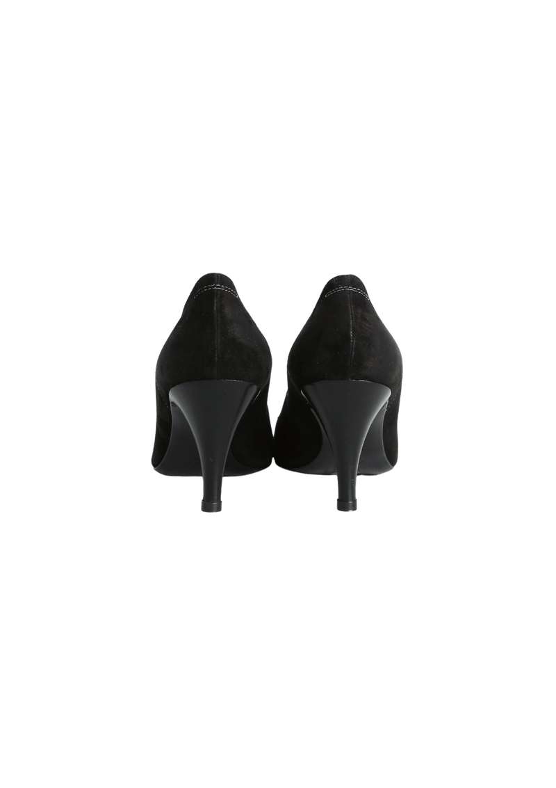 SUEDE CC PUMPS 38.5