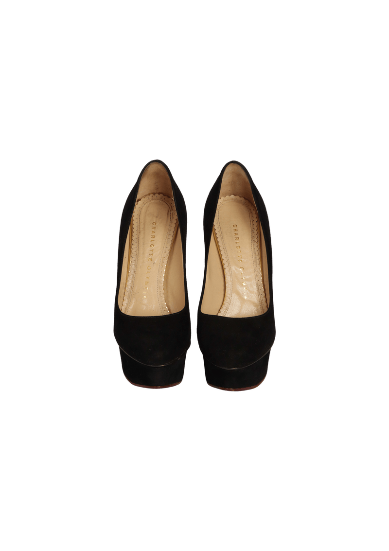 SUEDE PUMPS 33