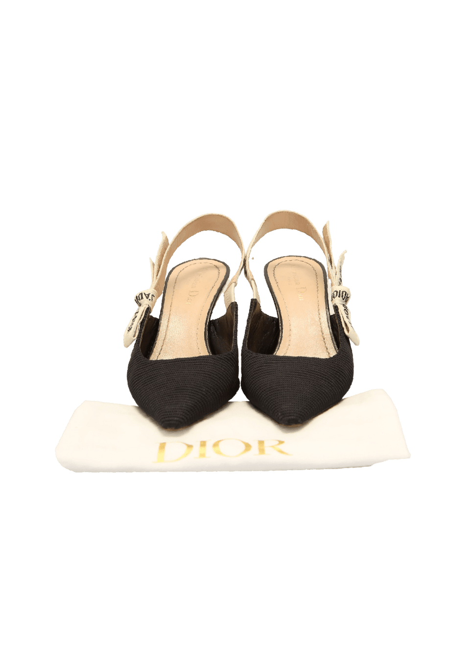 SCARPIN CHRISTIAN DIOR J'ADIOR SLINGBACK 37 PUMPS PRETO ORIGINAL