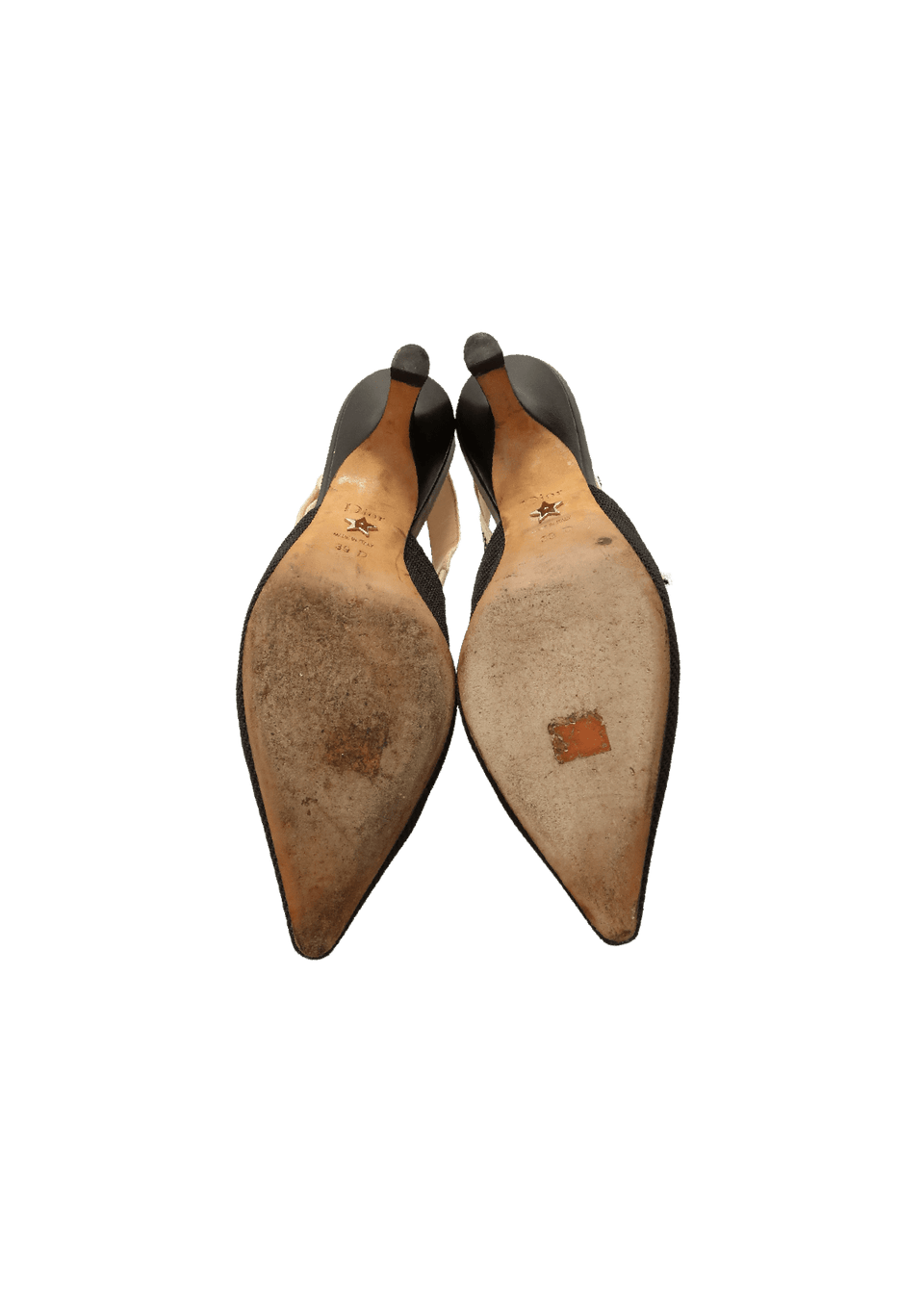 SCARPIN CHRISTIAN DIOR J'ADIOR SLINGBACK 37 PUMPS PRETO ORIGINAL