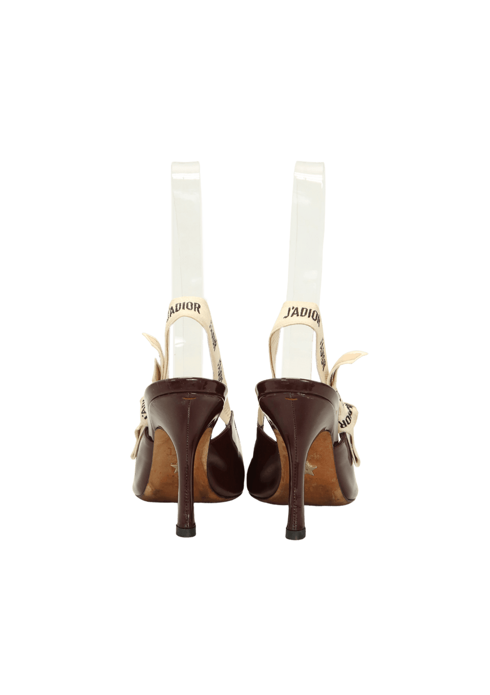SCARPIN CHRISTIAN DIOR VERNIS J'ADIOR SLINGBACK PUMPS VINHO 36