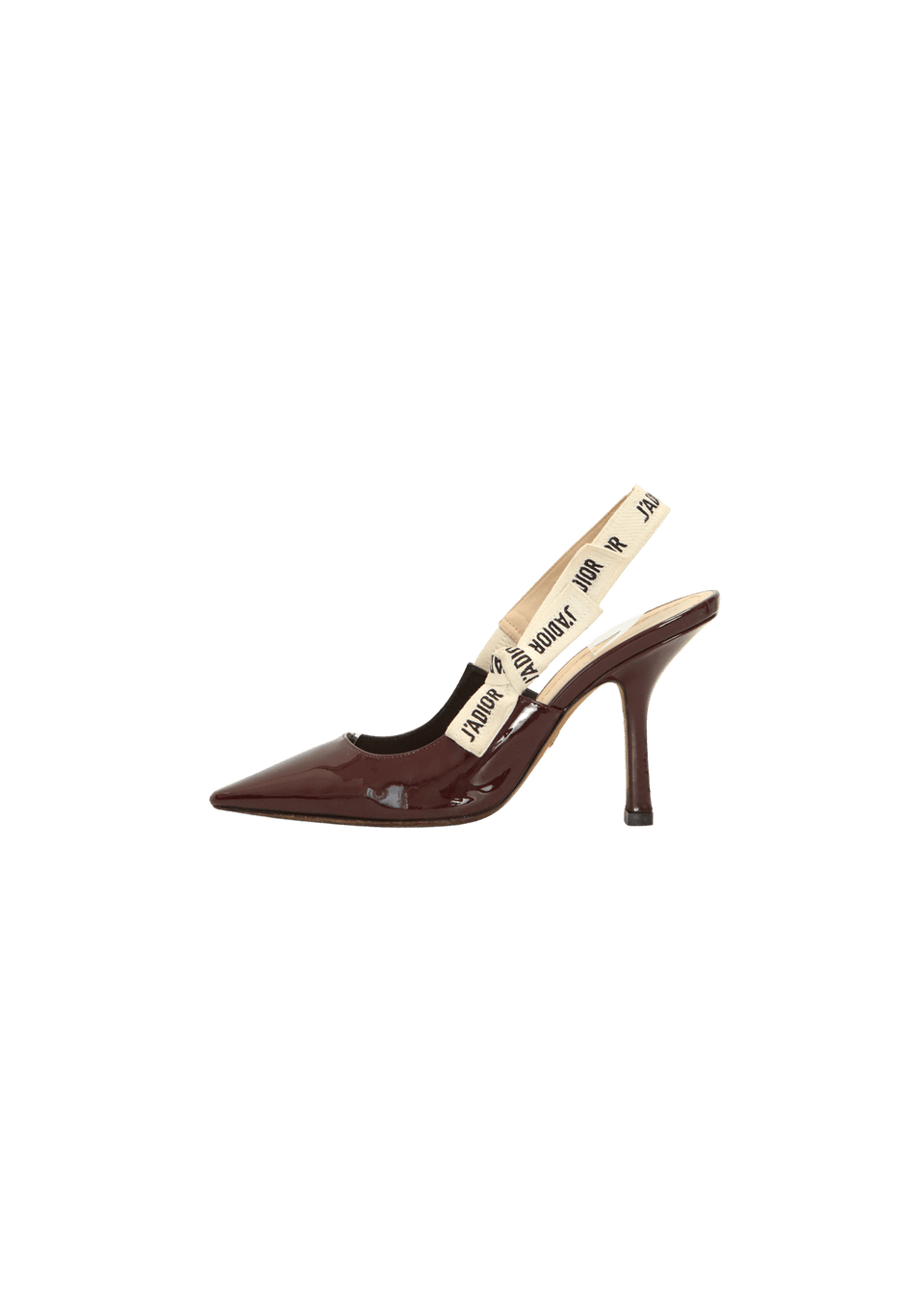 SCARPIN CHRISTIAN DIOR VERNIS J'ADIOR SLINGBACK PUMPS VINHO 36