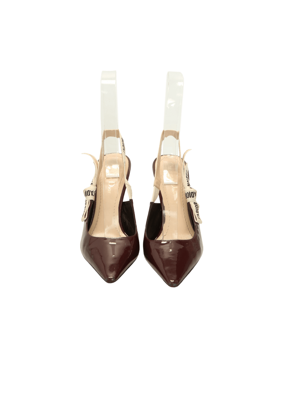 SCARPIN CHRISTIAN DIOR VERNIS J'ADIOR SLINGBACK PUMPS VINHO 36