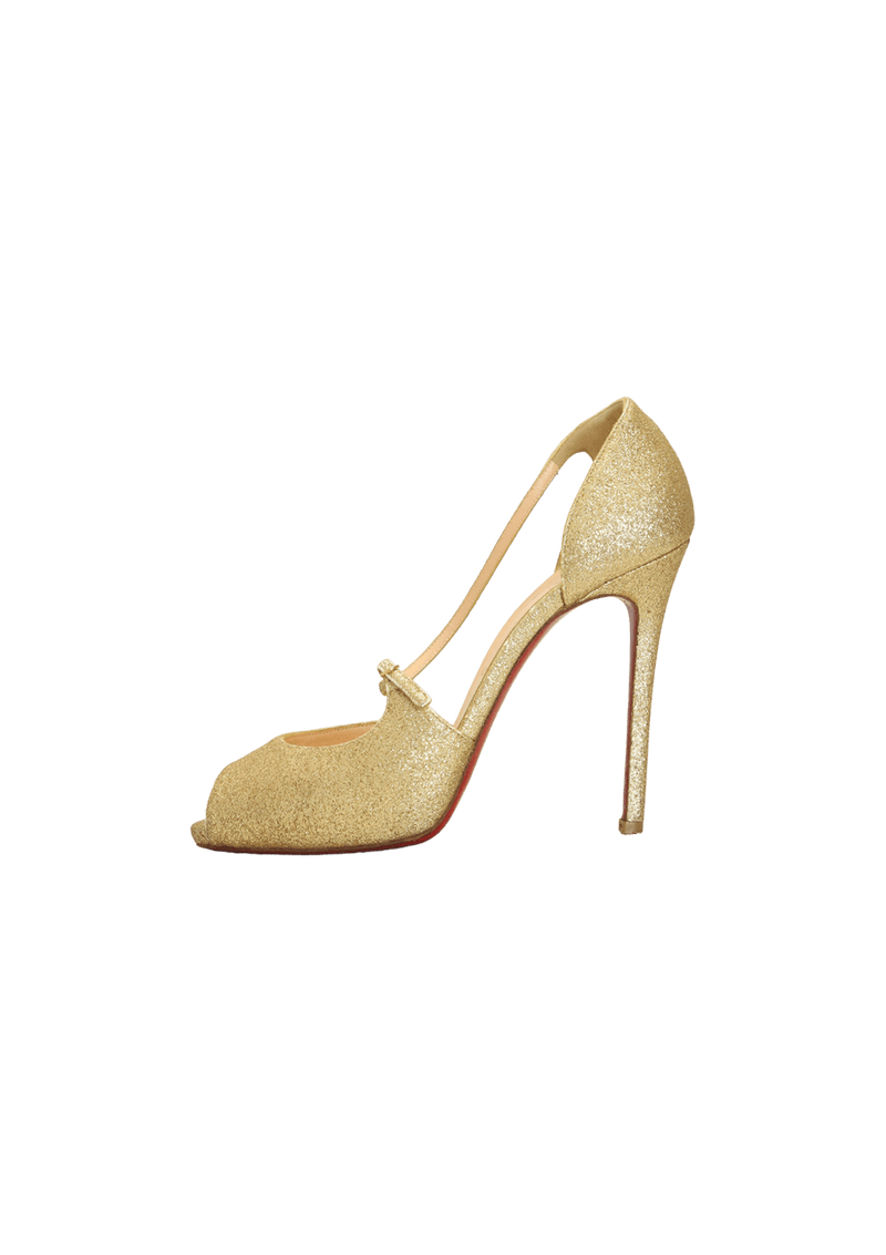 GLITTER PEEP TOE 37