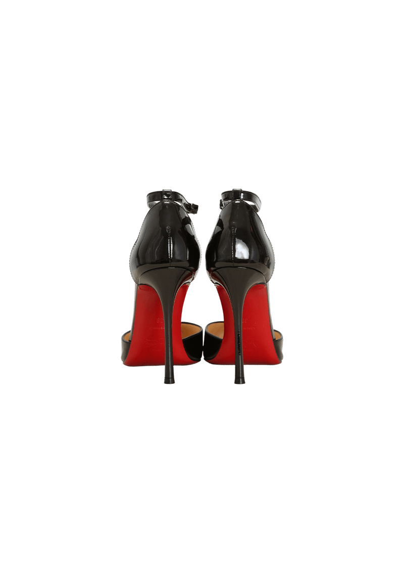 PATENT ANKLE STRAP PUMPS 36