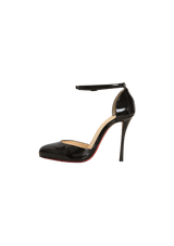 PATENT ANKLE STRAP PUMPS 36