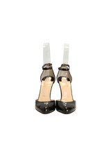 PATENT ANKLE STRAP PUMPS 36