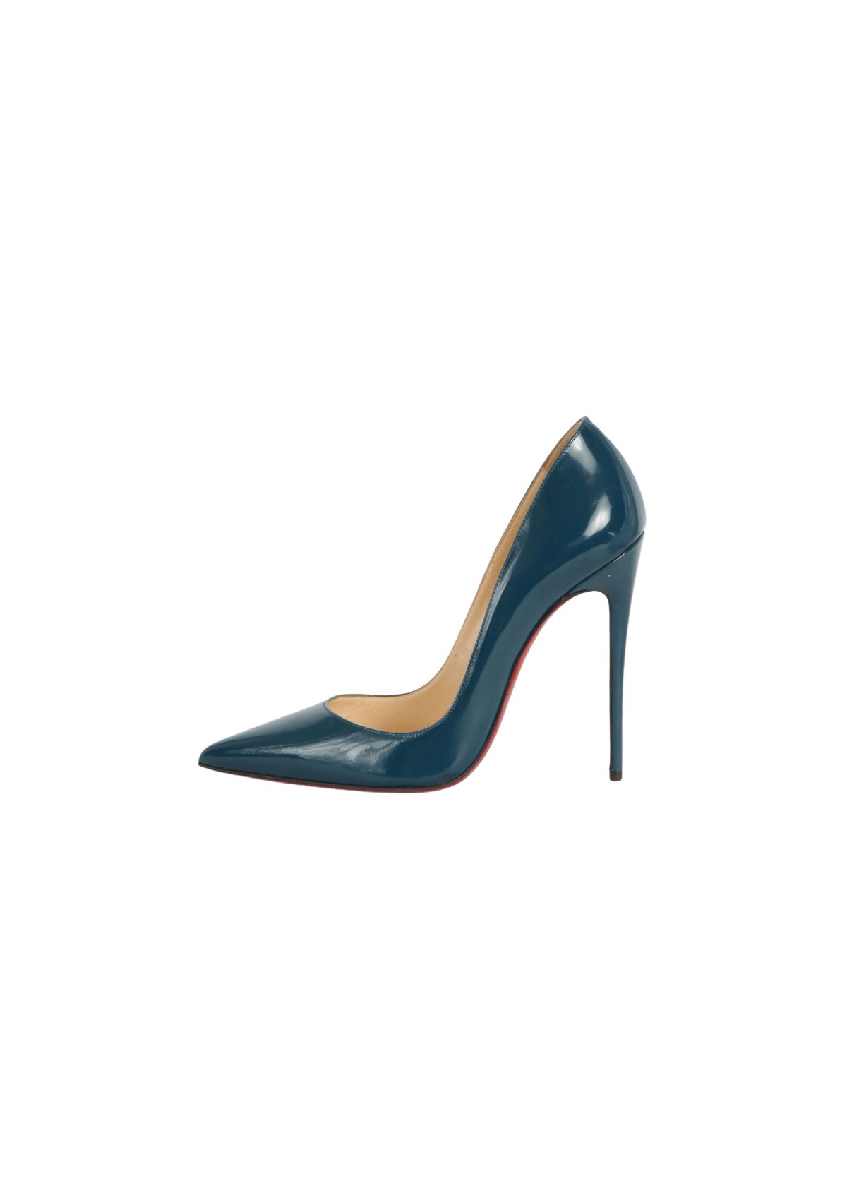 SCARPIN CHRISTIAN LOUBOUTIN SO KATE 120 PUMPS AZUL 35.5 ORIGINAL