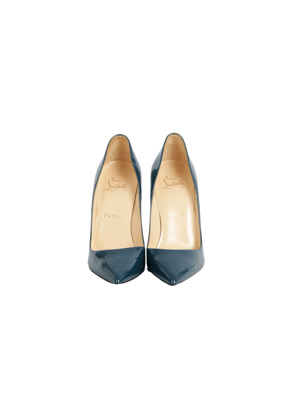 SCARPIN CHRISTIAN LOUBOUTIN SO KATE 120 PUMPS AZUL 35.5 ORIGINAL