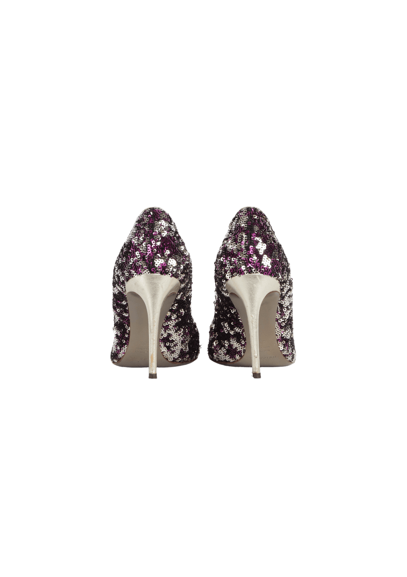 SEQUINS PUMPS 38.5