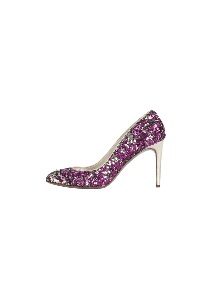 SEQUINS PUMPS 38.5