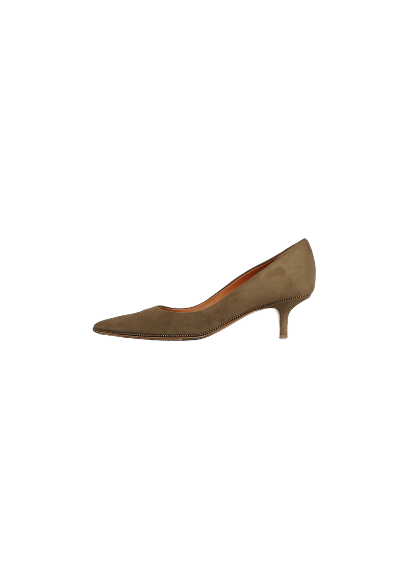 SUEDE PUMPS 34