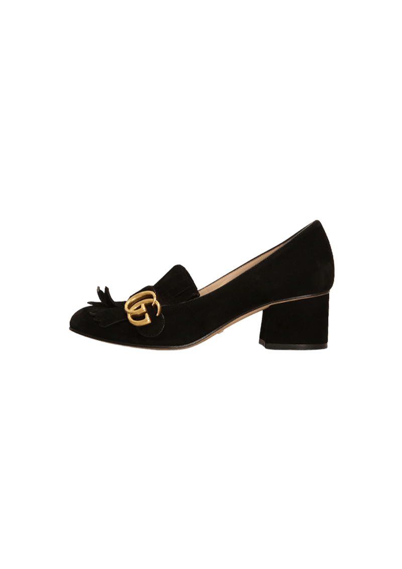 GG MARMONT FRINGE LOAFER PUMPS 35.5