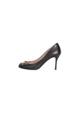 HORSEBIT SQUARE TOE PUMPS 37.5