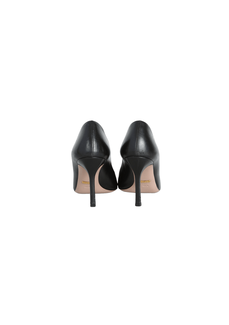 HORSEBIT SQUARE TOE PUMPS 37.5