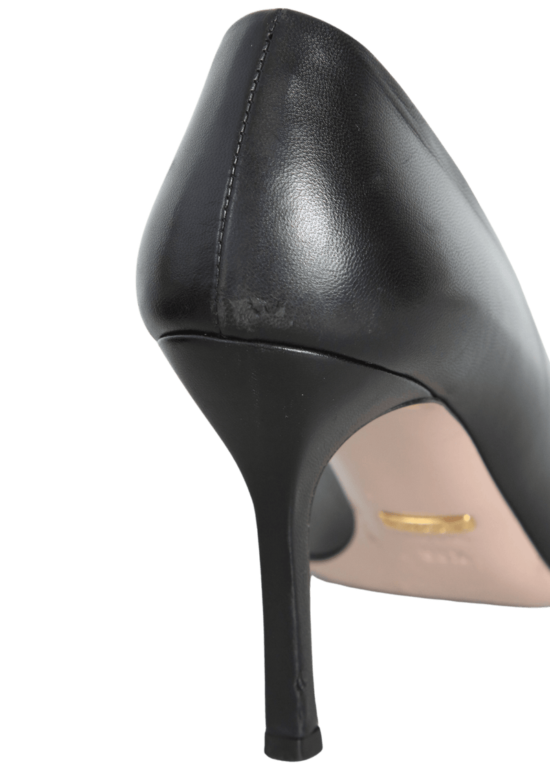 HORSEBIT SQUARE TOE PUMPS 37.5