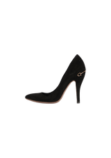 SUEDE HORSEBIT PUMPS 36