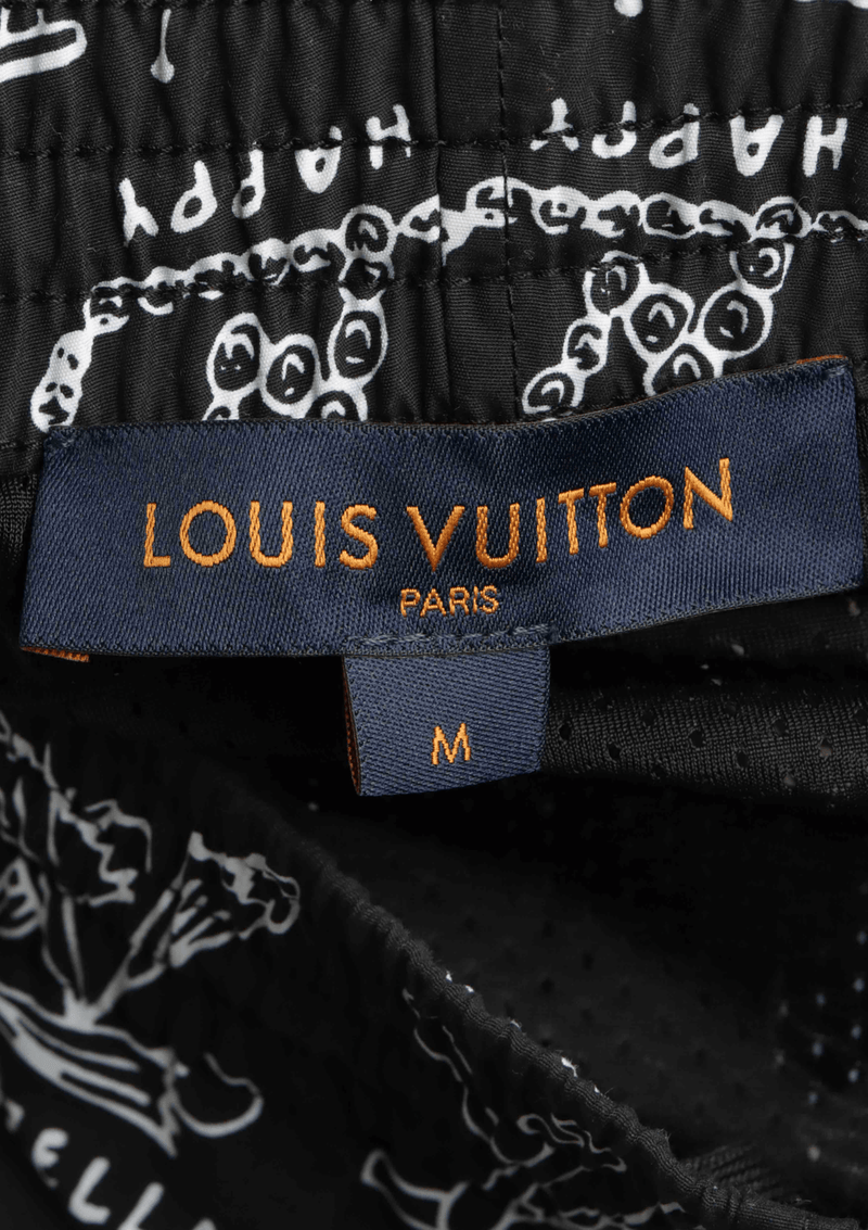 Shop Louis Vuitton Stencil-Effect Monogram Shorts (SHORT MONOGRAM