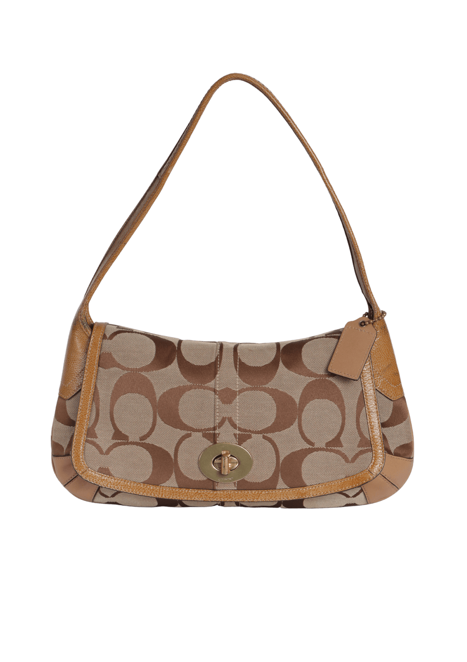 BOLSA COACH SIGNATURE SHOULDER BAG BEGE ORIGINAL – Gringa