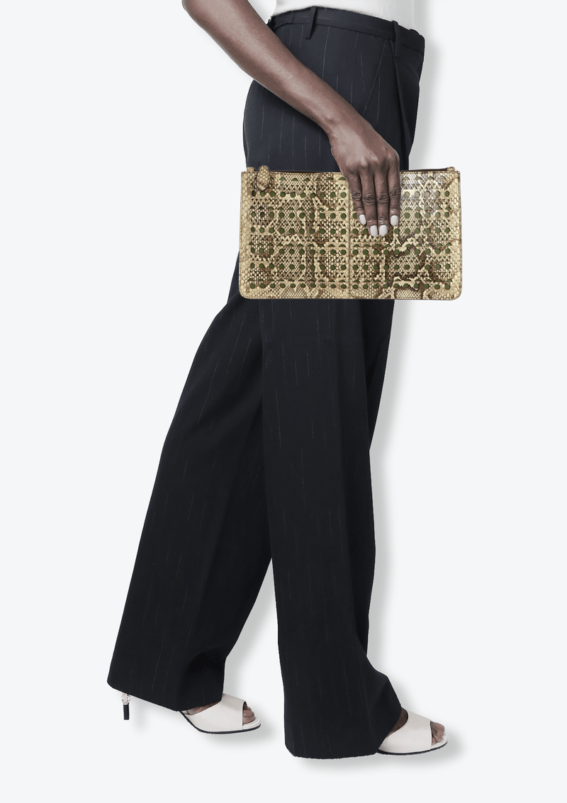 SNAKESKIN CLUTCH