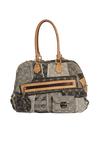 MONOGRAM DENIM PATCHWORK BOWLY BAG