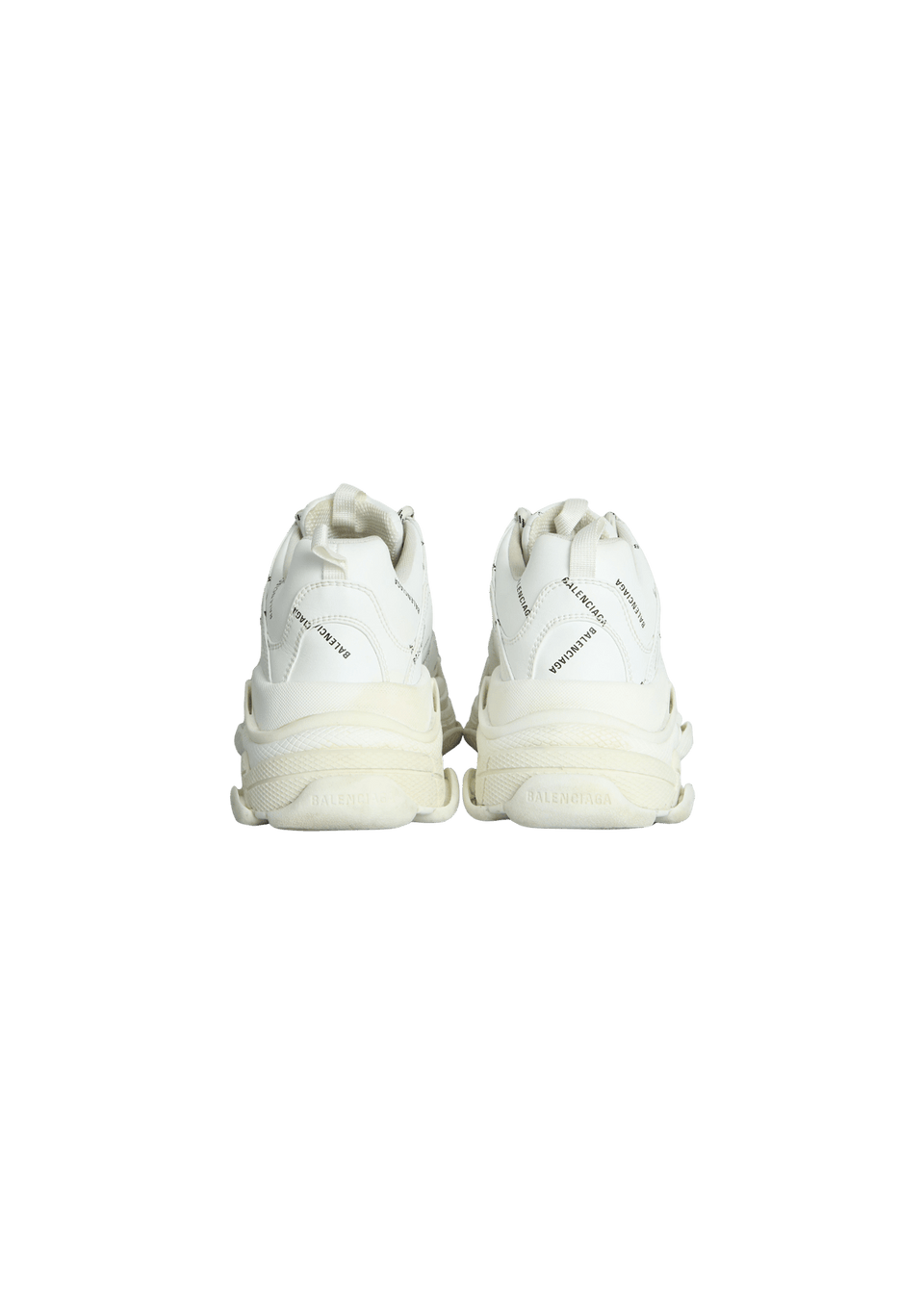 TÊNIS BALENCIAGA TRIPLE S ALLOVER LOGO SNEAKERS 40 BRANCO ORIGINAL