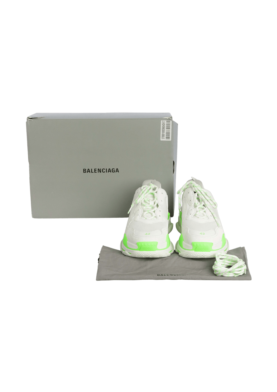BALENCIAGA TRIPLE S スニーカー サイズ42 TÊNIS BALENCIAGA TRIPLE S SNEAKERS 42 OFF WHITE ORIGINAL – Gringa