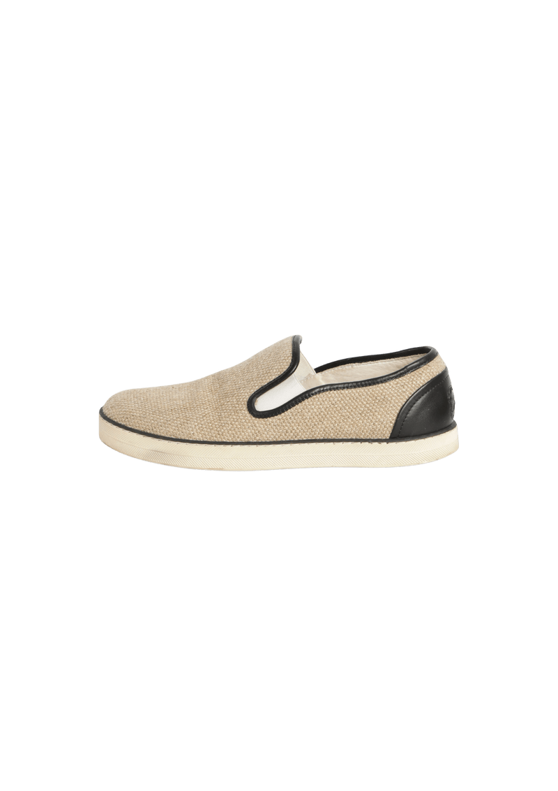 RAFFIA SLIP ON SNEAKERS 35