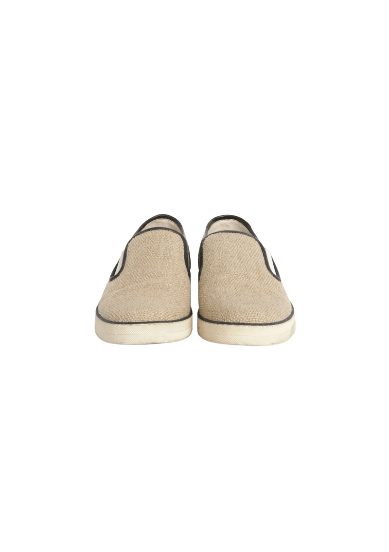 RAFFIA SLIP ON SNEAKERS 35