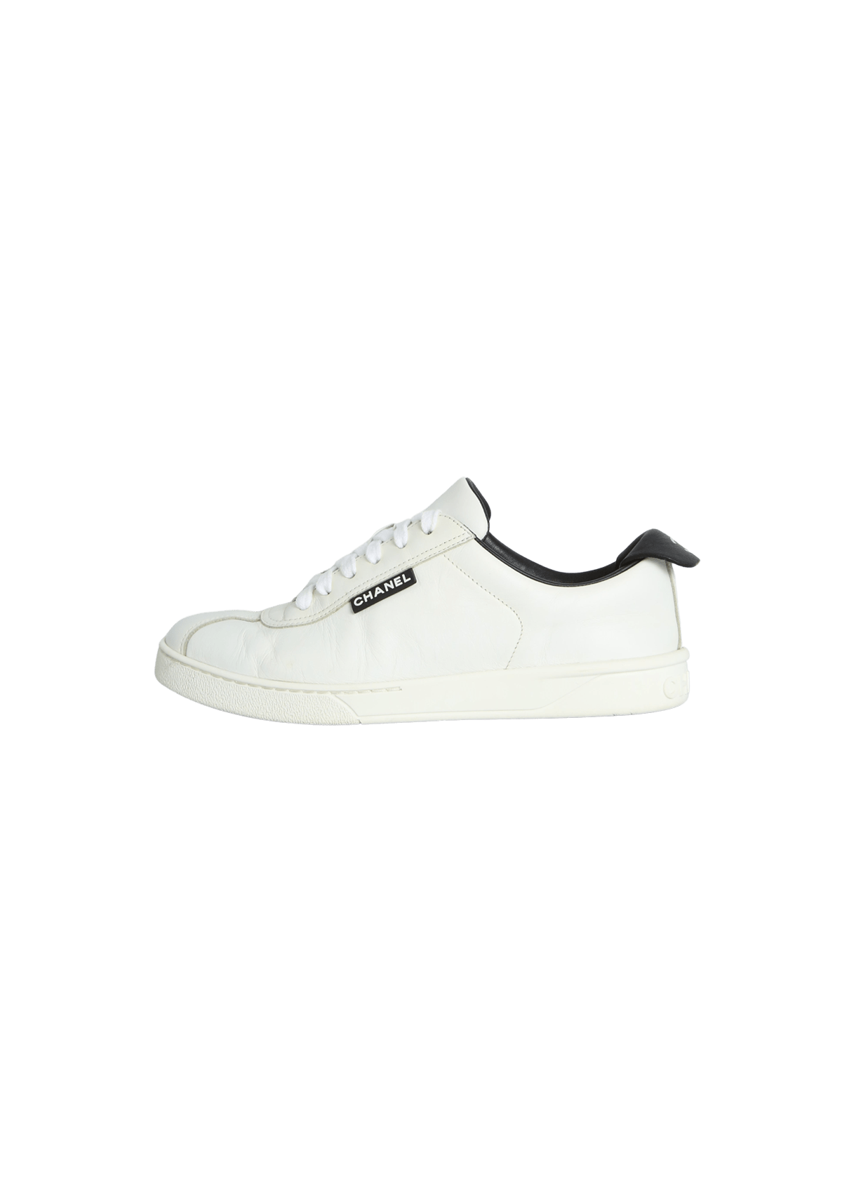 CHANNEL S CHANCHO 7‘0 美品 TÊNIS CHANEL INTERLOCKING CC LOGO SNEAKERS BRANCO 36 ORIGINAL – Gringa