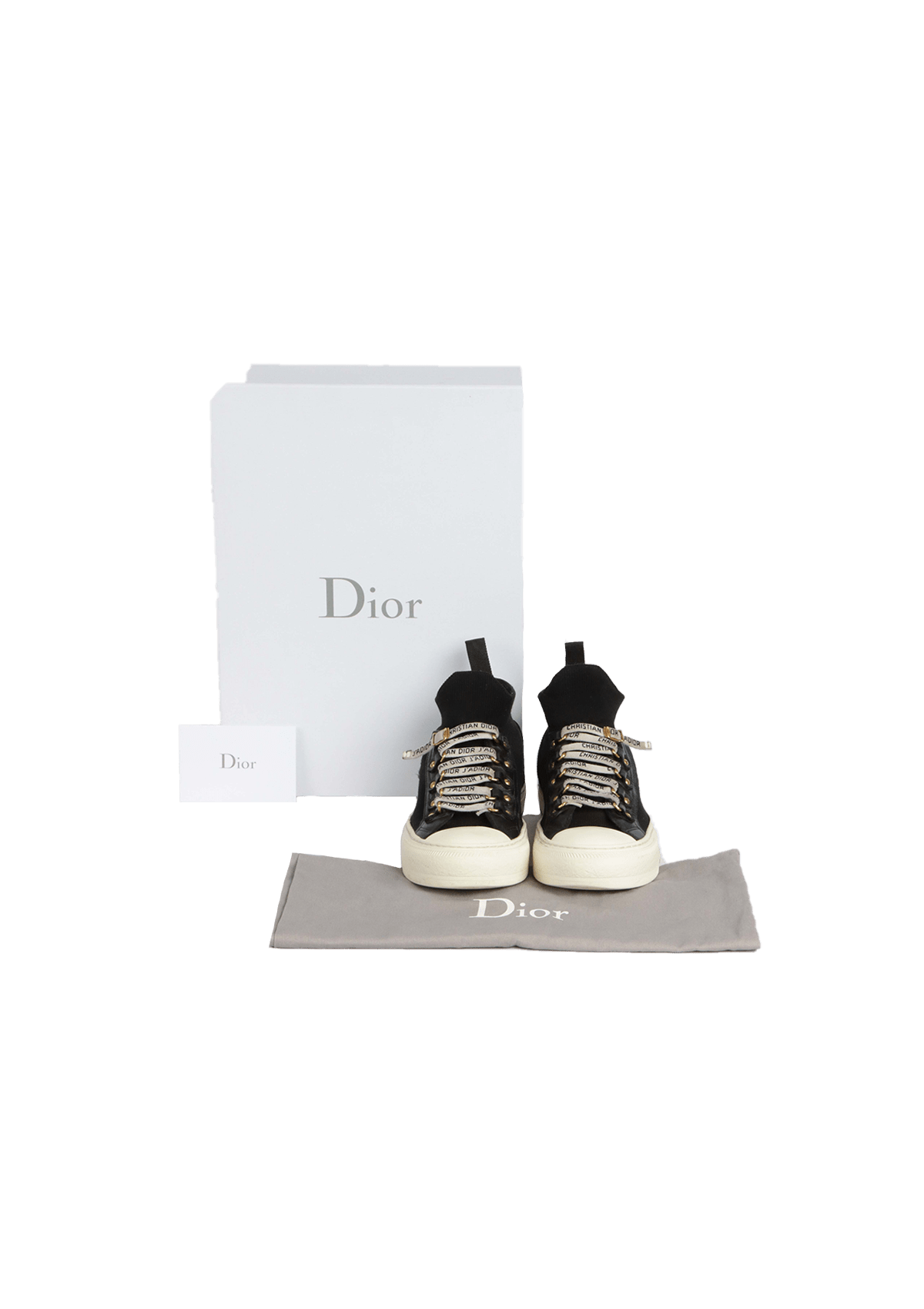 TÊNIS CHRISTIAN DIOR WALK N DIOR SNEAKERS 34 PRETO ORIGINAL Gringa