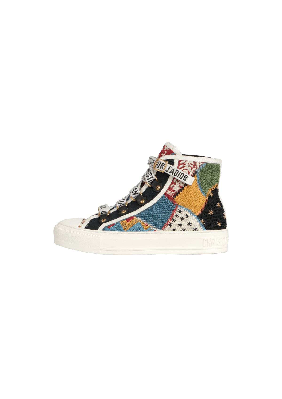 TÊNIS CHRISTIAN DIOR WALK'N DIOR EMBROIDERED SNEAKERS 34 OFF WHITE