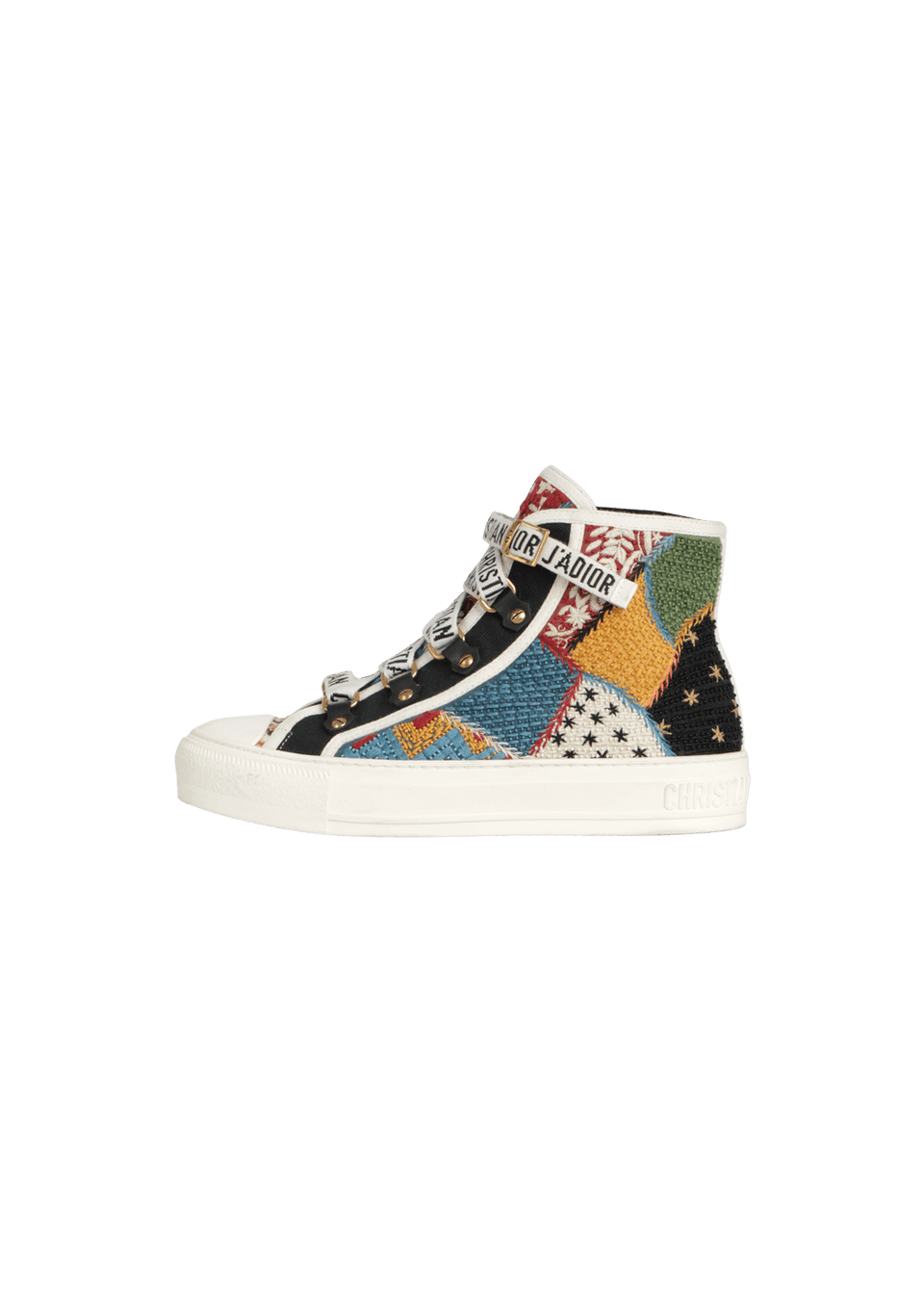 TÊNIS CHRISTIAN DIOR WALK'N DIOR EMBROIDERED SNEAKERS 34 OFF WHITE
