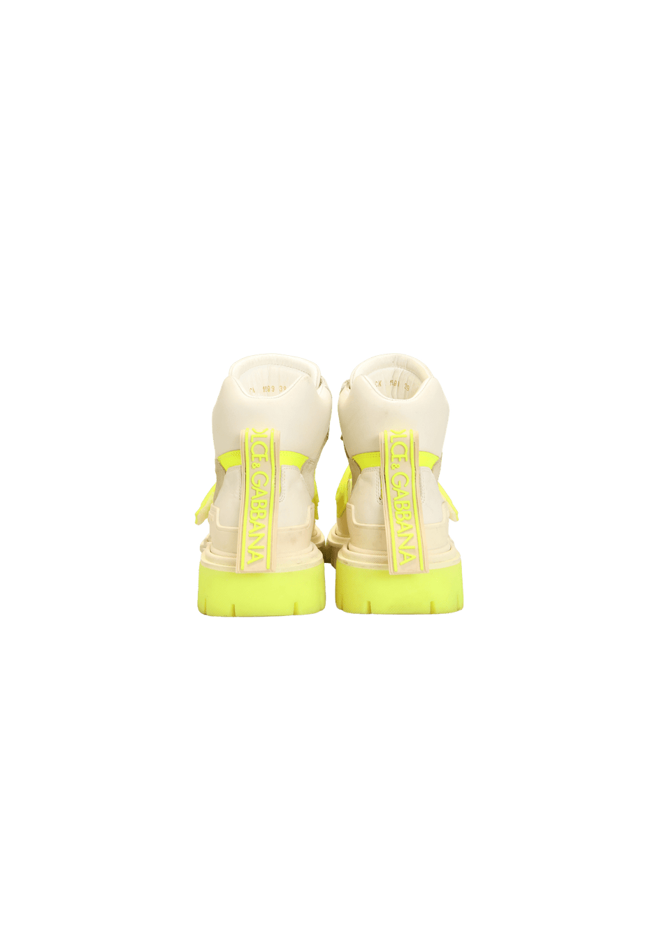 TÊNIS DOLCE & GABBANA HIGH-TOP PANELED TREKKING BRANCO 37 ORIGINAL