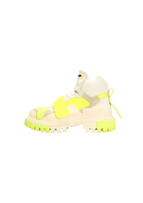 HIGH-TOP PANELED TREKKING SNEAKERS 37