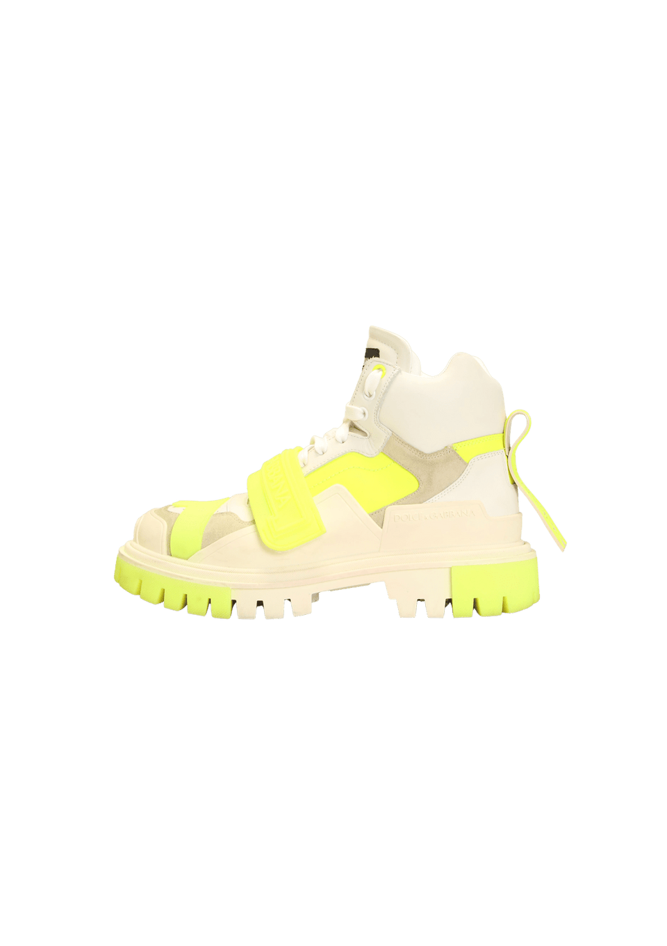 TÊNIS DOLCE & GABBANA HIGH-TOP PANELED TREKKING BRANCO 37 ORIGINAL