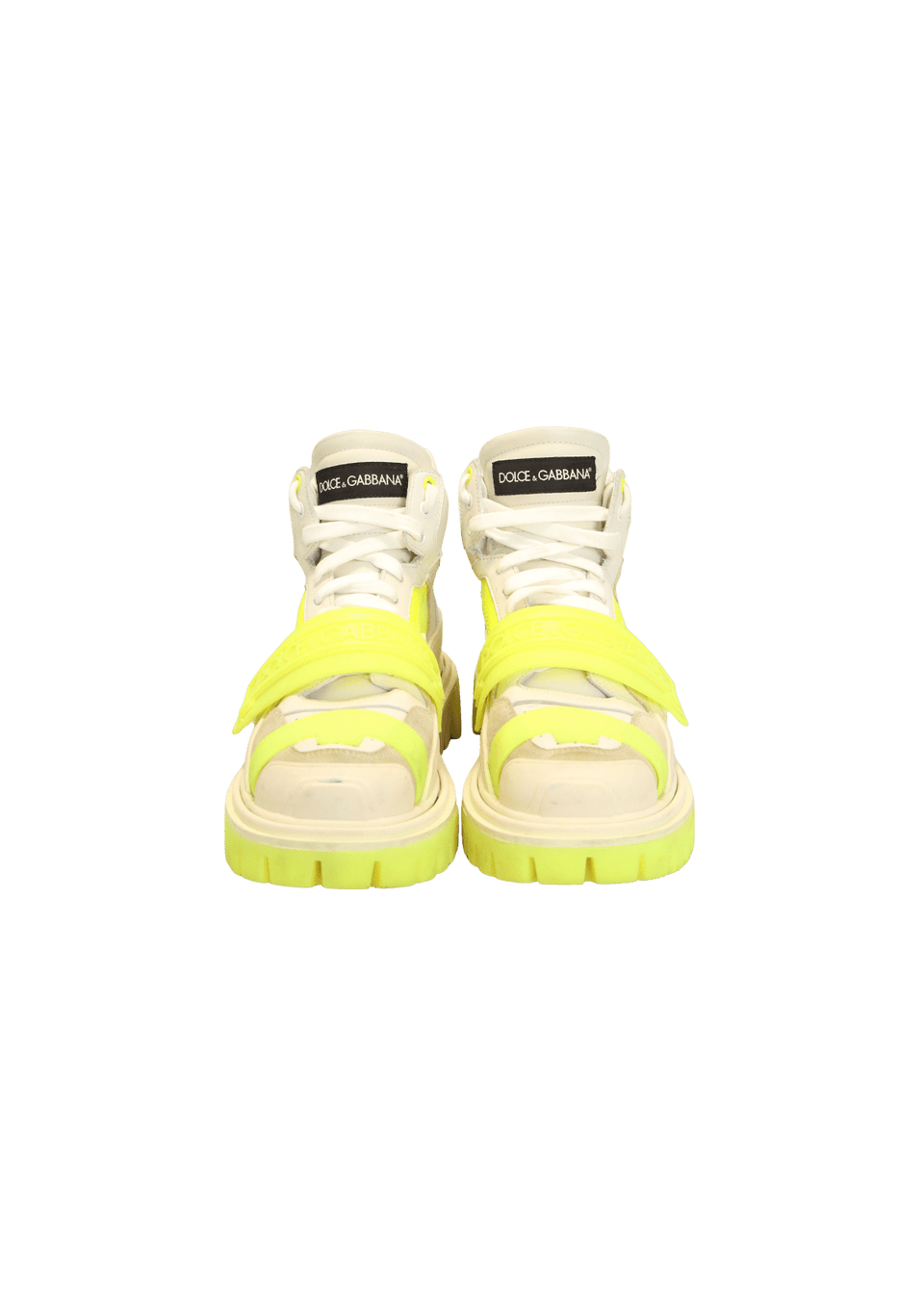 TÊNIS DOLCE & GABBANA HIGH-TOP PANELED TREKKING BRANCO 37 ORIGINAL
