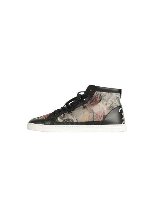 LEATHER HIGH TOP SNEAKERS 40